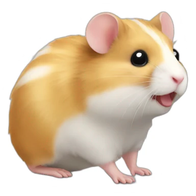 Hamster avec echelle sticker