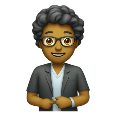 tteacher teaching on blackboard sticker