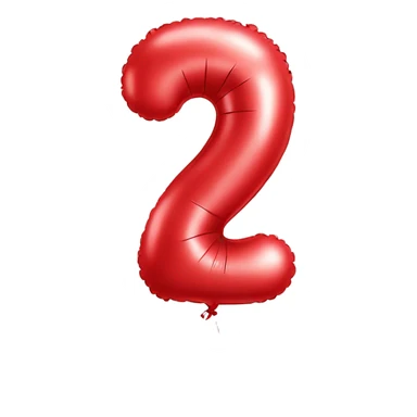 balloon-shaped-like-number-3-red sticker