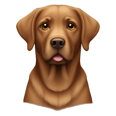 Brown Labrador dog  sticker