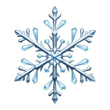 Snowflake and wind sticker