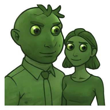 Man and woman making out sticker