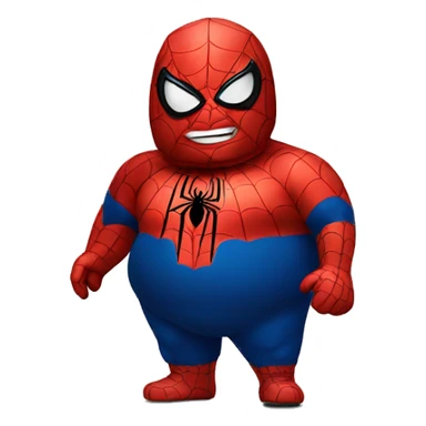 fat spiderman sticker