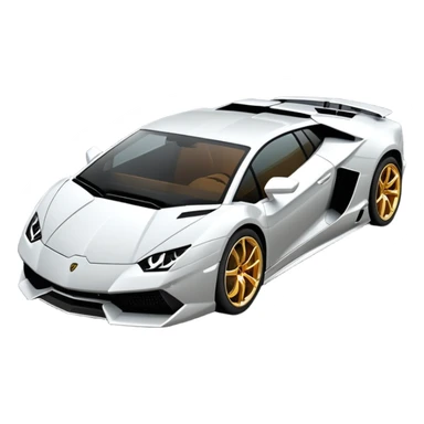 Lamborghini driving on a road sticker