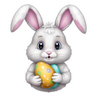 Easter bunny sticker