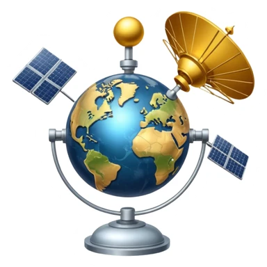 GPS-satellite system sticker