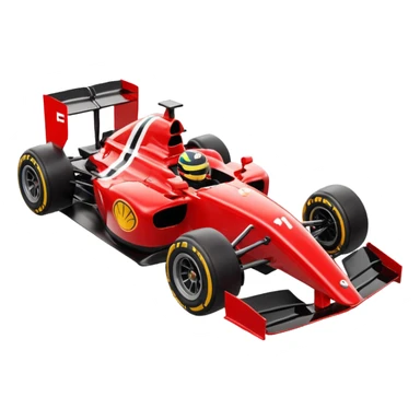 F1 with racing flag motif sticker