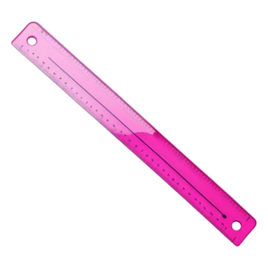 mac os icon, ruler, measures, bright pink sticker