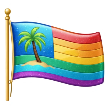 Floptropica flag sticker