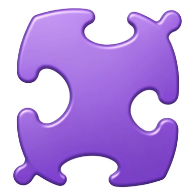 purple puzzel piece sticker
