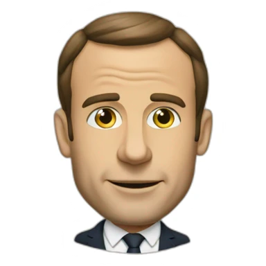 Macron qui roule un joint de canabis sticker
