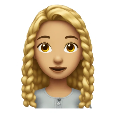 reflection of a girl selfie sticker