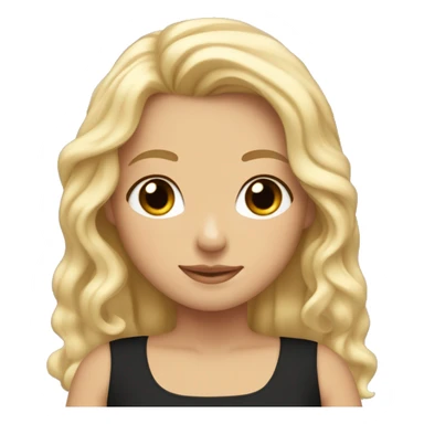 A white girl with blonde hair hugging a girl with tan skin and black wavy hair  sticker