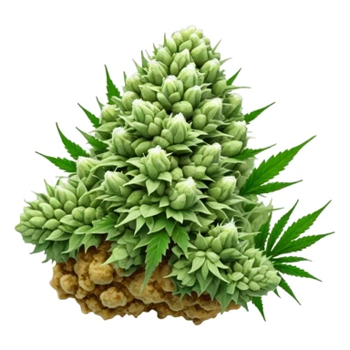 White Russian cannabis nug sticker