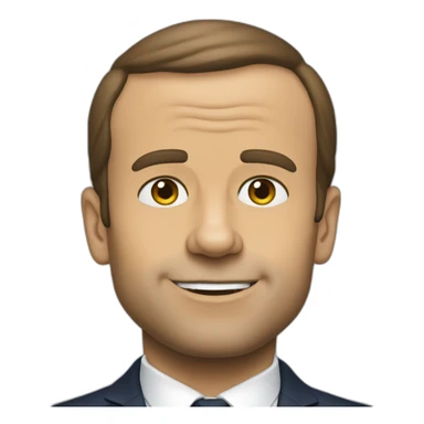 macron simpson like sticker