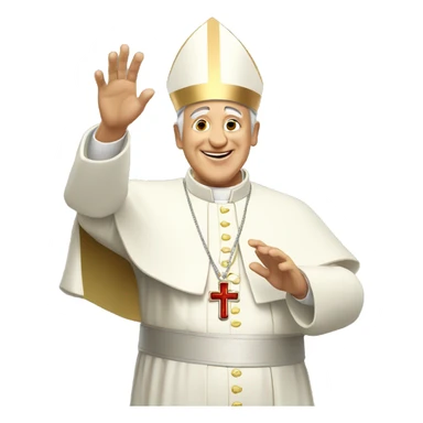 pope approves ok gesture sticker