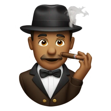 Smoking a cigar sticker