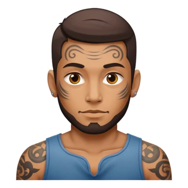 a tatooed man sticker