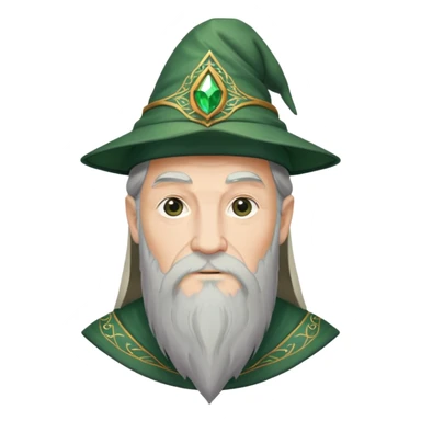 Dumbledore green Wizard’s cap with decoration pattern sticker