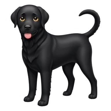 Black Labrador sticker