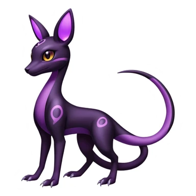 Salazzle-Umbreon-Fakémon-hybrid-creature (full body)  sticker