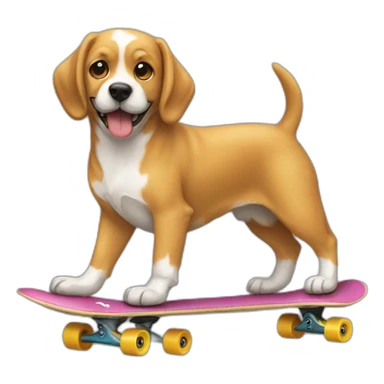sticker dog skate sticker