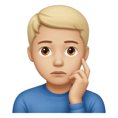 A person worried about money. sticker