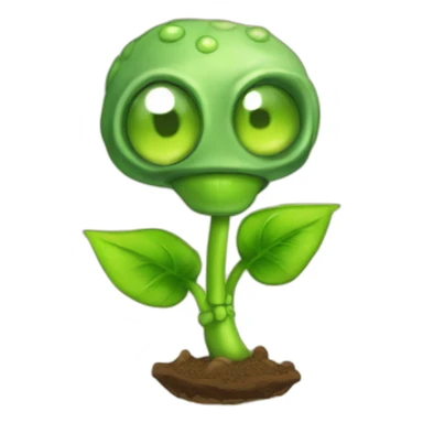 Peashooter Plants vs Zombies sticker