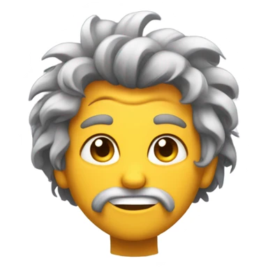 Smirking face with a bad hair do sticker