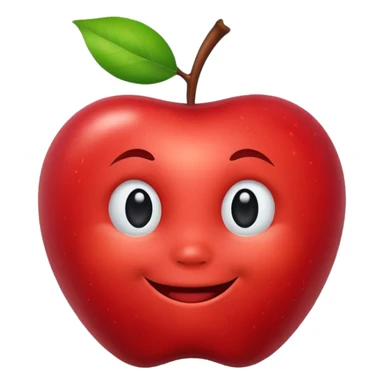 happy emoji smirking apple style sticker