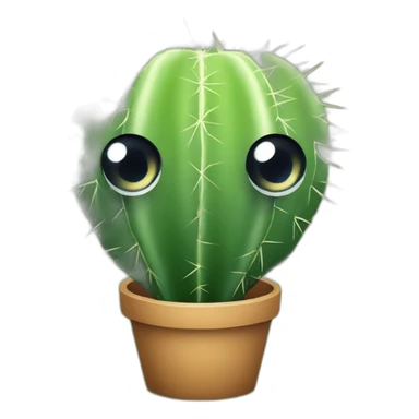 big eyes cactus sticker