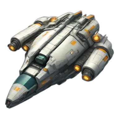 SHMUP spaceship sticker