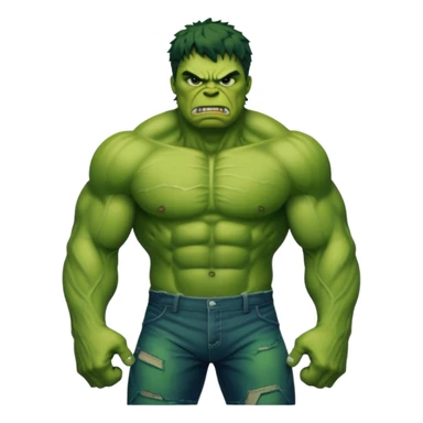 hulk comic book face only sticker