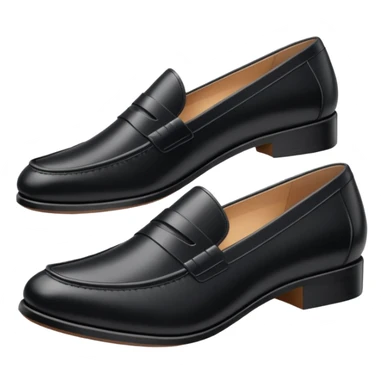Black Leather Loafer sticker