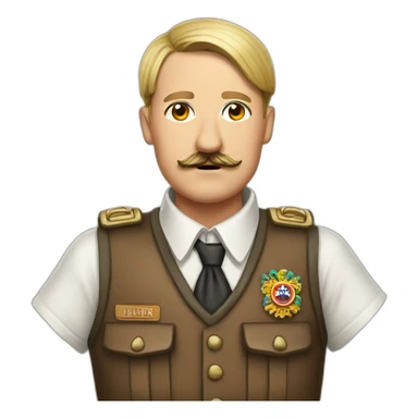 Hitler with Oktoberfest Clothes sticker