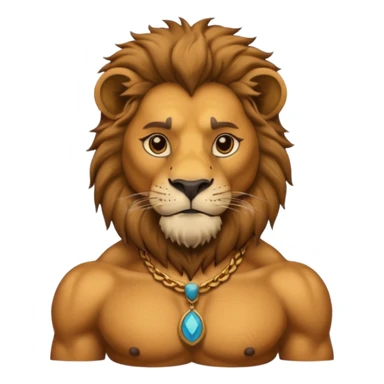 lion with a human neck (photo must be cropped to the middle of the neck) sticker