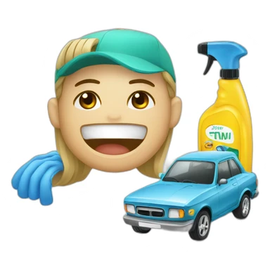 Car care products sticker