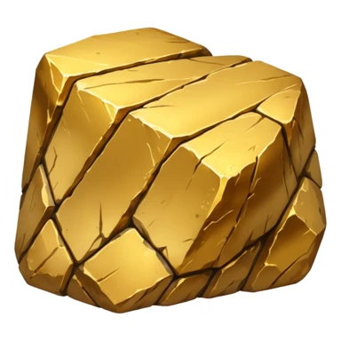 Gold ore with stone  sticker