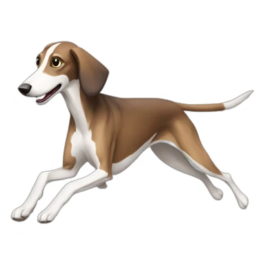 running Saluki sticker