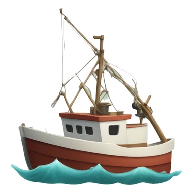 Fishing boat sticker