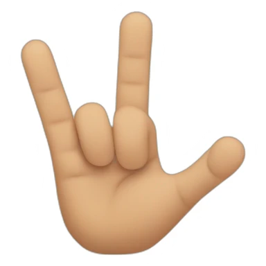 Hand holding up 3 fingers  sticker