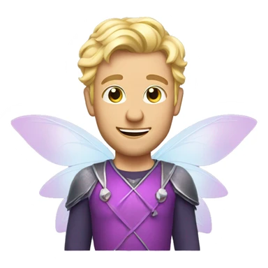 blonde dad in fairy costume sticker