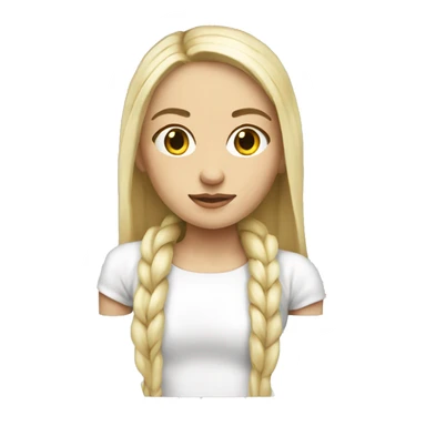 female slavic blonde white skinny legend full length  sticker