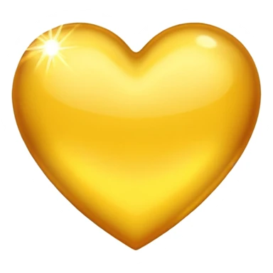 yellow heart with a radiant light burst sticker
