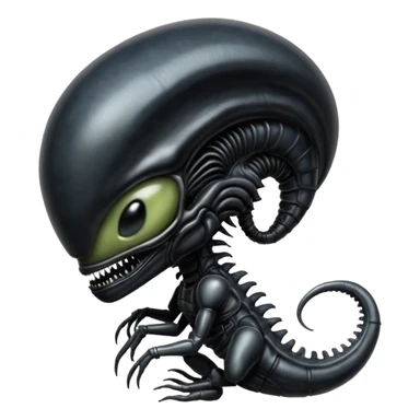 baby xenomorph from movie alien sticker