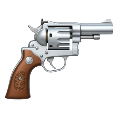 white COLT REVOLVER sticker