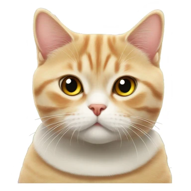 Ginger British shorthair Cat Christmas  sticker