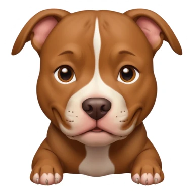 Un pitbull de carita tierna  sticker