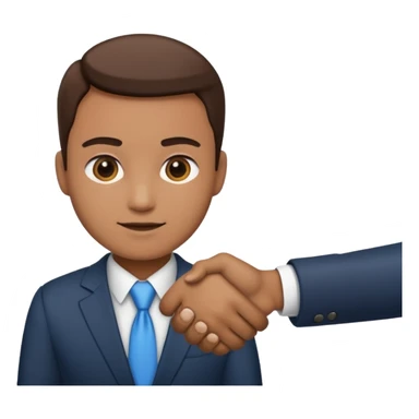 business handshake sticker