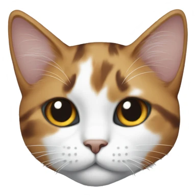 Calico Cat loafing on a grey blanket sticker